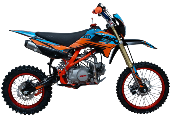 Питбайк KAYO EVOLUTION K125EM 17/14 KRZ (механ. сцепл., эл. стартер 2024 г.) pitbikemarket.ru