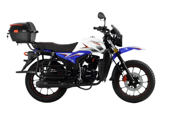 Мотоцикл дорожный ROCKOT QUEST 150 (белый/синий глянцевый, ЭПТС) pitbikemarket.ru