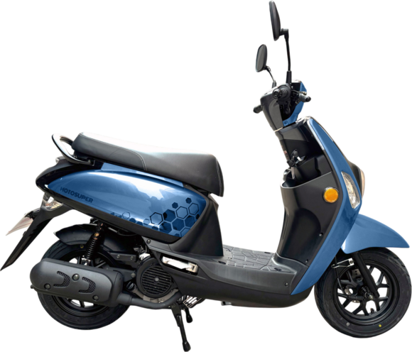 Скутер Motosuper S9 Gris Blue (синий) pitbikemarket.ru