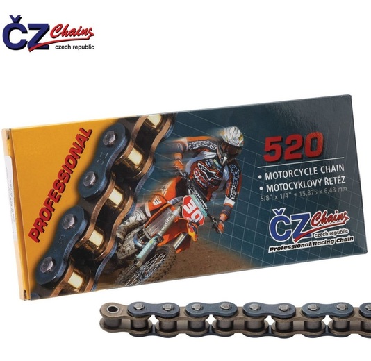 Цепь привода для эндуро CZ Chains 520 M - 118зв pitbikemarket.ru