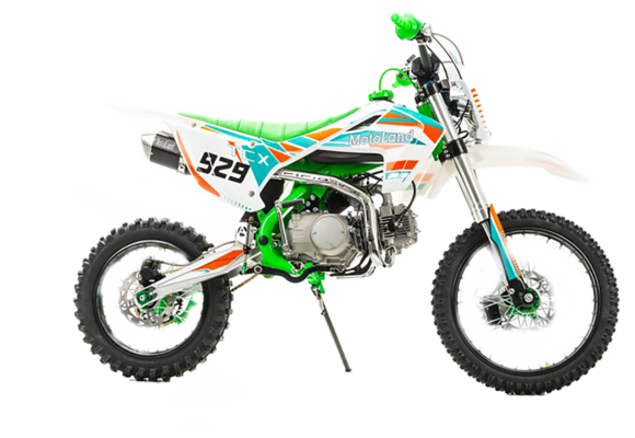 Питбайк Motoland TCX125 E 17/14 зеленый pitbikemarket.ru