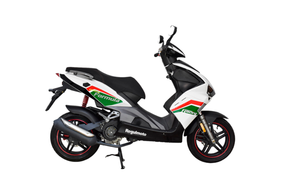 Скутер Regulmoto FORMULA 125 (LJ125T-8M) Белый/Зеленый pitbikemarket.ru