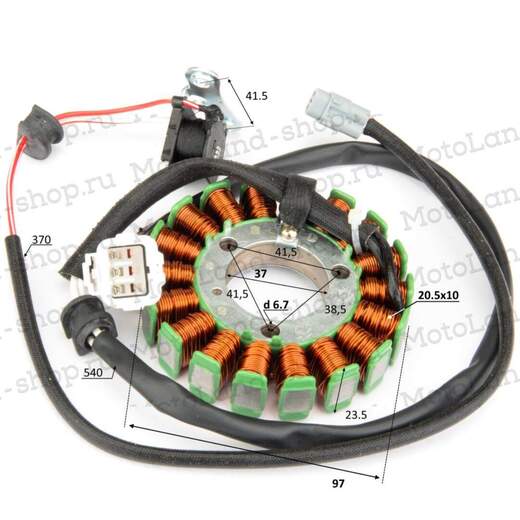 Статор генератора 250 M7 2str LONCIN pitbikemarket.ru