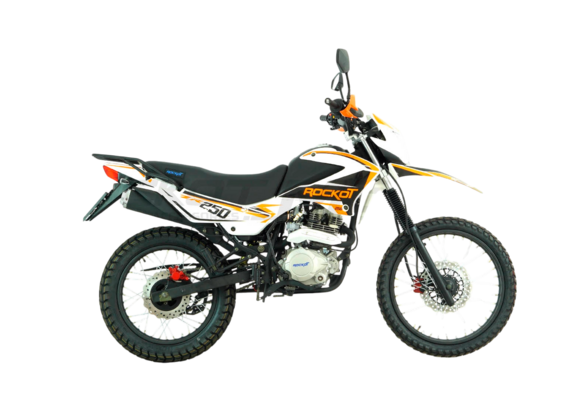 Мотоцикл эндуро ROCKOT ZR250 (белый/оранжевый, 21/18, ЭПТС) pitbikemarket.ru