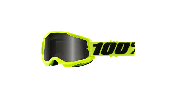Очки 100% Strata 2 Sand Goggle Fluo Yellow / Smoke Lens (50030-00002) pitbikemarket.ru