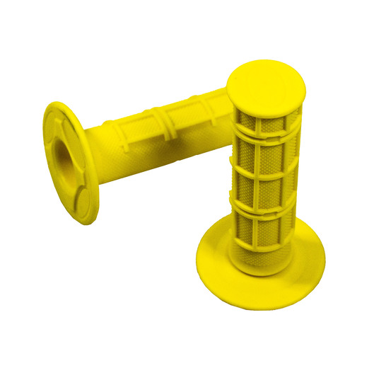 Грипсы SM-PARTS MX 1/2 Waffle желтые pitbikemarket.ru
